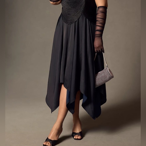 Anthropologie Fringe Bodice Midi Dress - Picture 9 of 16